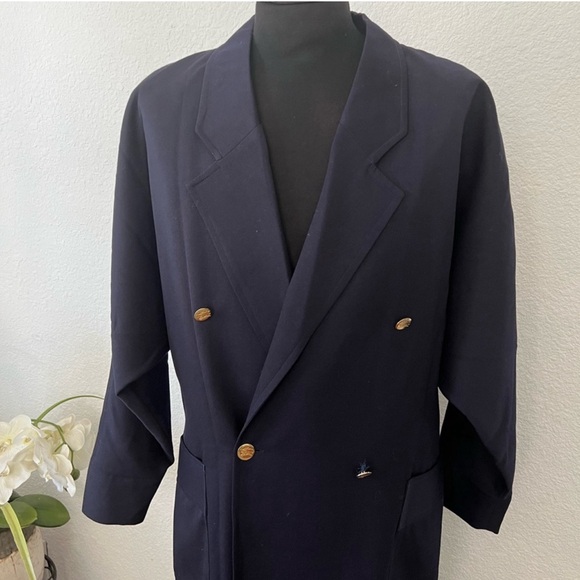 Burberry Vintage Wool Trench Coat   Double-Breasted Design 12 - Picture 4 of 15